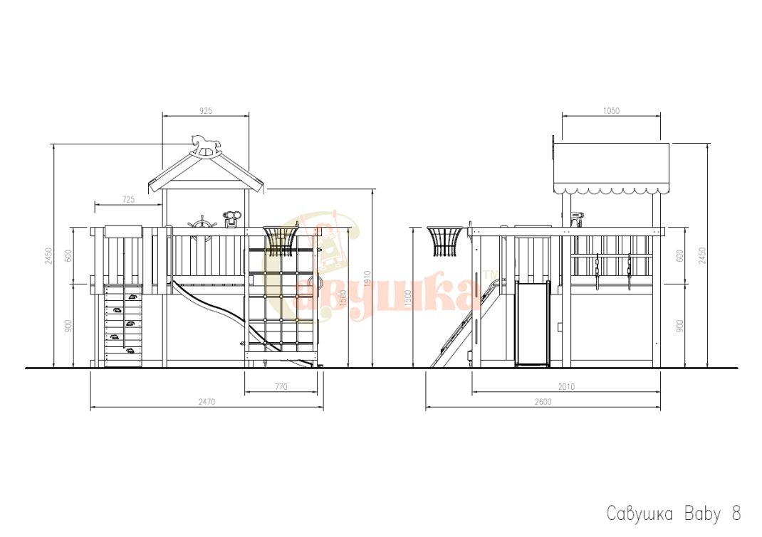 Игровой комплекс Савушка Baby club 8